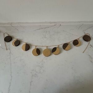 Moon Phases decorative wall hanging (approx 50 inches total length